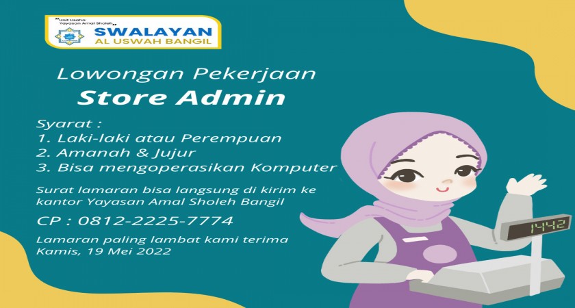 LOWONGAN KARIR SWALAYAN AL USWAH BANGIL