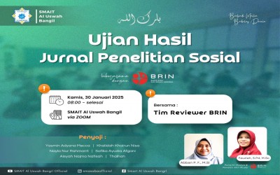 Peneliti dari Badan Riset dan Inovasi Nasional (BRIN) menjadi reviewer Ujian Hasil Jurnal Penelitian Sosial siswa SMAIT Al Uswah Bangil